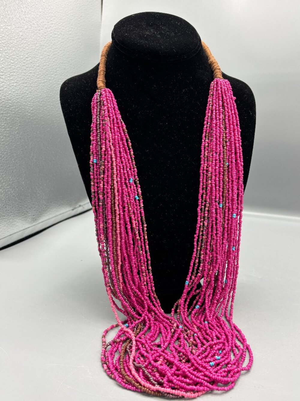 Pink Multi strand necklace